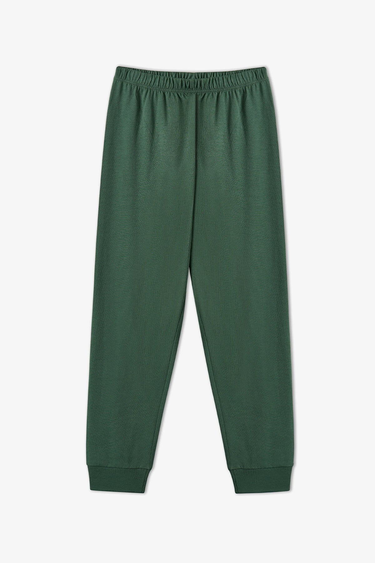 Erkek Çocuk Yeşil Fully Booked Pamuklu Uzun Kollu 2'li Pijama Takımı