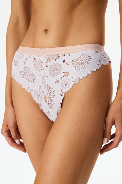 Lila Dantelli Slip Külot