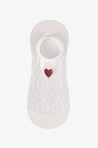 Love Jacqoard 3lü Sneaker Çorabı
