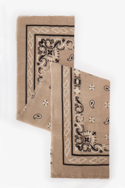 Bej Bandana Atkı