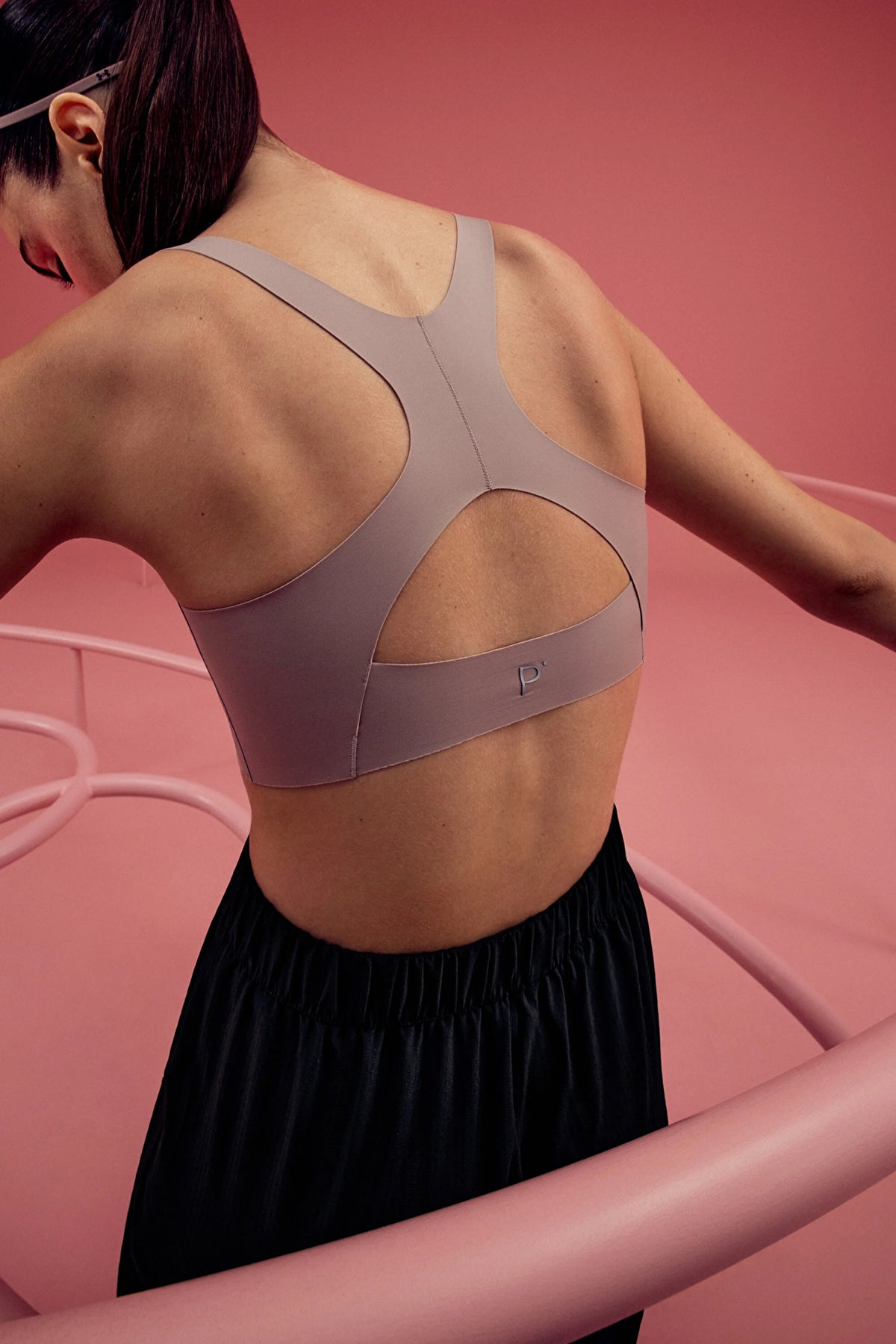 Bej Stretch360 Orta Destek Çıkarılabilir Pedli Zero Feel Spor Sütyeni