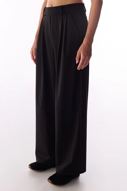 Siyah Daily Chic Yüksek Bel Pantolon