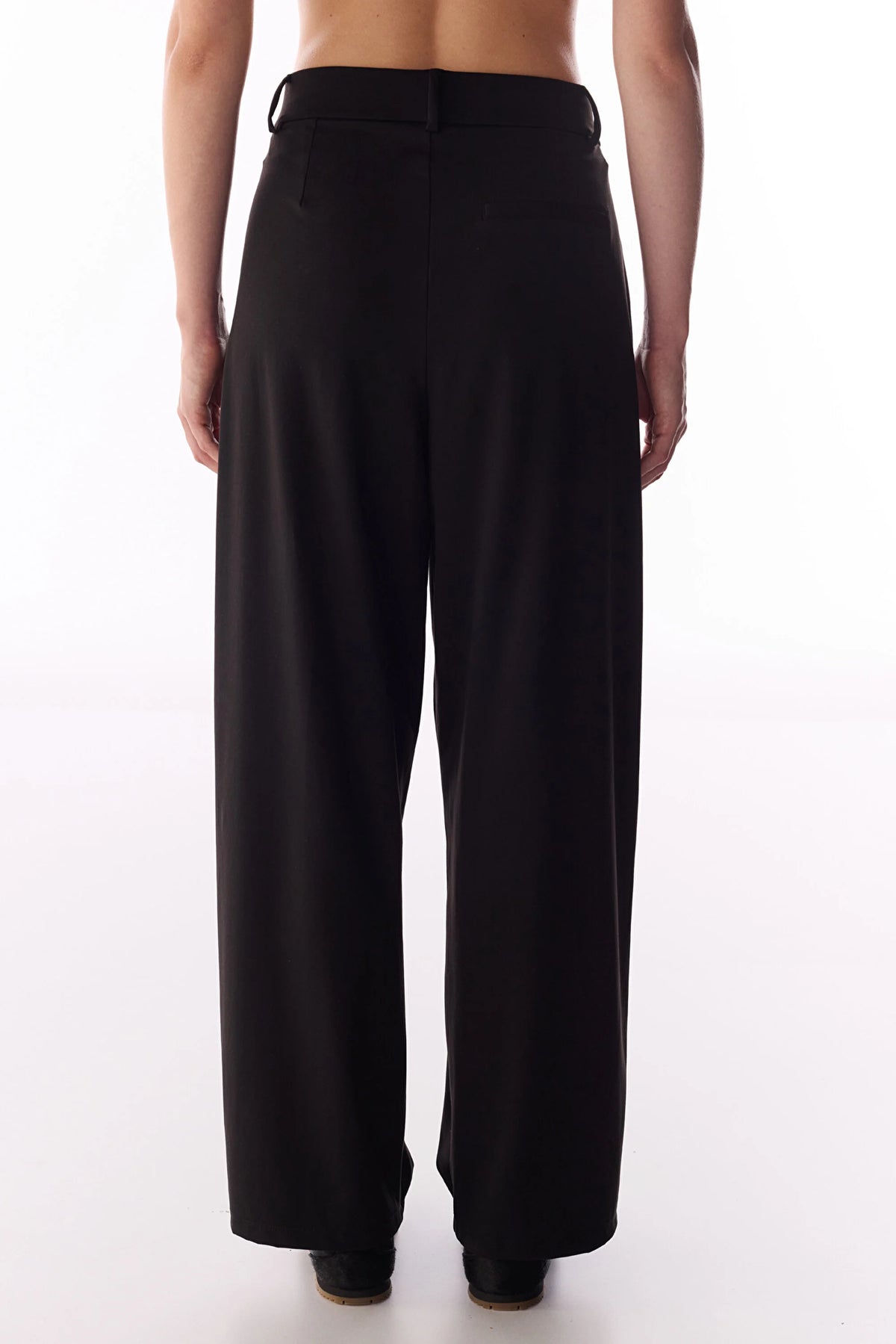 Siyah Daily Chic Yüksek Bel Pantolon