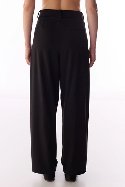 Siyah Daily Chic Yüksek Bel Pantolon