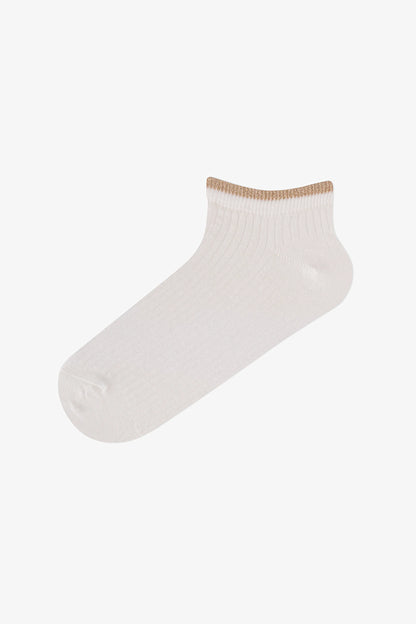 Marsmelov Shimmer Ankle Pamuklu Simli 5 Çift Patik Çorap
