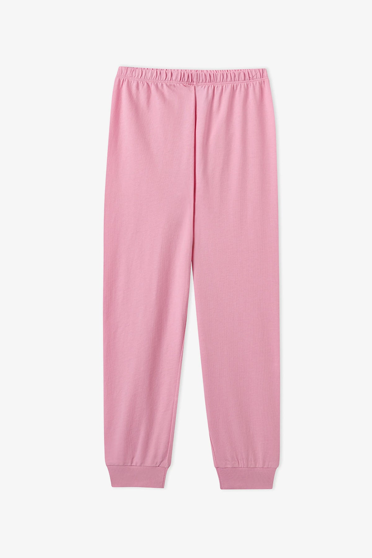 Kız Çocuk Pembe Friendly Capy Pamuklu Uzun Kollu 2'li Pijama Takımı