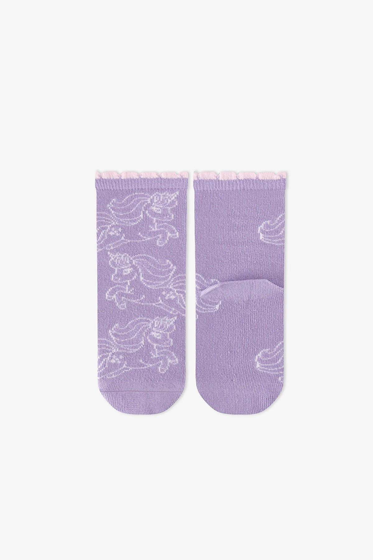 Kız Çocuk Unicorn Fantasy Pamuklu 4 Çift Soket Çorap