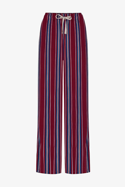Erkek Soundwave Çizgili Pantolon Uzun Kollu Pijama Takımı