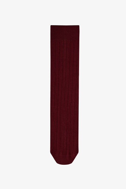 Kahve Bordo Cool Fitilli Jakarlı 2 Çift Soket Çorap