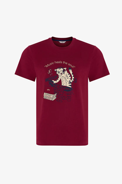 Erkek Retro Groove Çizgili Pantolon Kısa Kollu Pijama Takımı