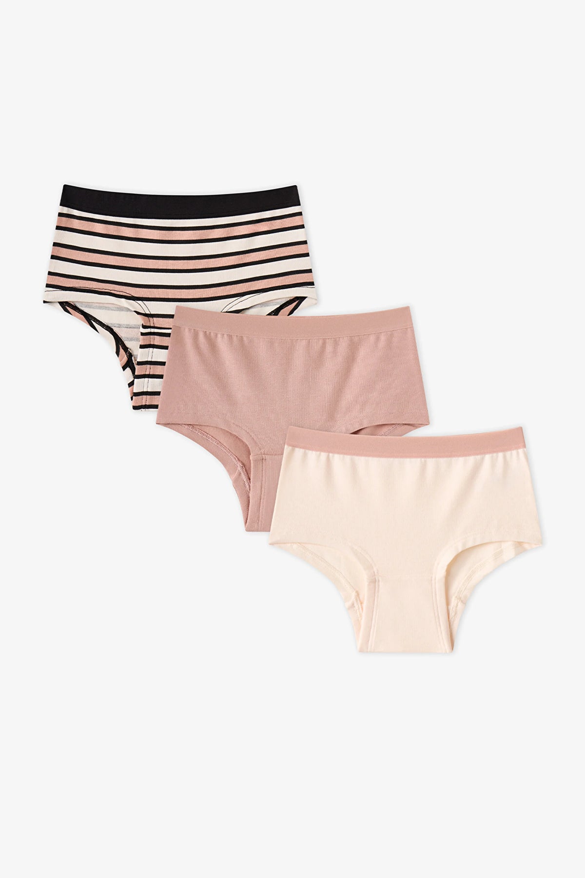 Kız Çocuk Peony Hipster Çizgili 3'lü Slip Külot