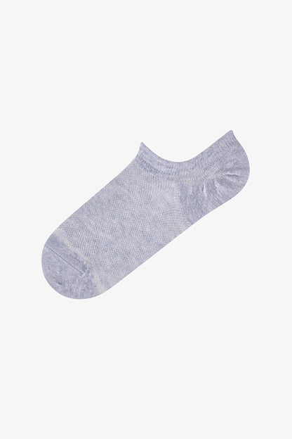 Basic Mesh Pamuklu Simli 3 Çift Sneaker Çorap