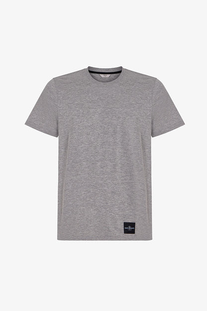 Erkek Gri Melanj Cloud Grey Pantolon Kısa Kollu Pijama Takımı