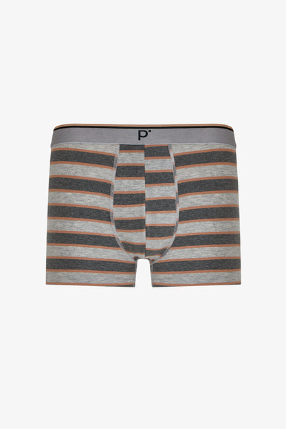 Erkek Contrast Çizgili 3'lü Boxer