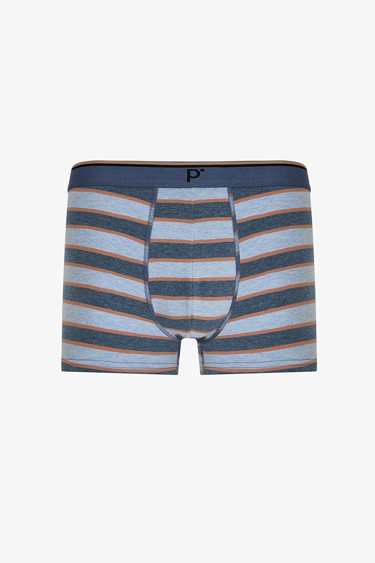 Erkek Contrast Çizgili 3'lü Boxer