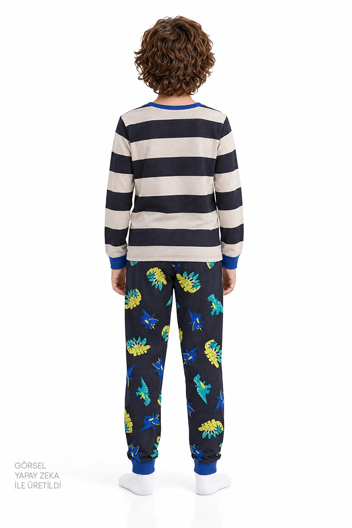 Erkek Çocuk Roarsome Pamuklu Uzun Kollu Pijama Takımı