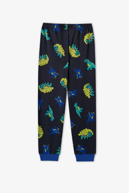 Erkek Çocuk Roarsome Pamuklu Uzun Kollu Pijama Takımı
