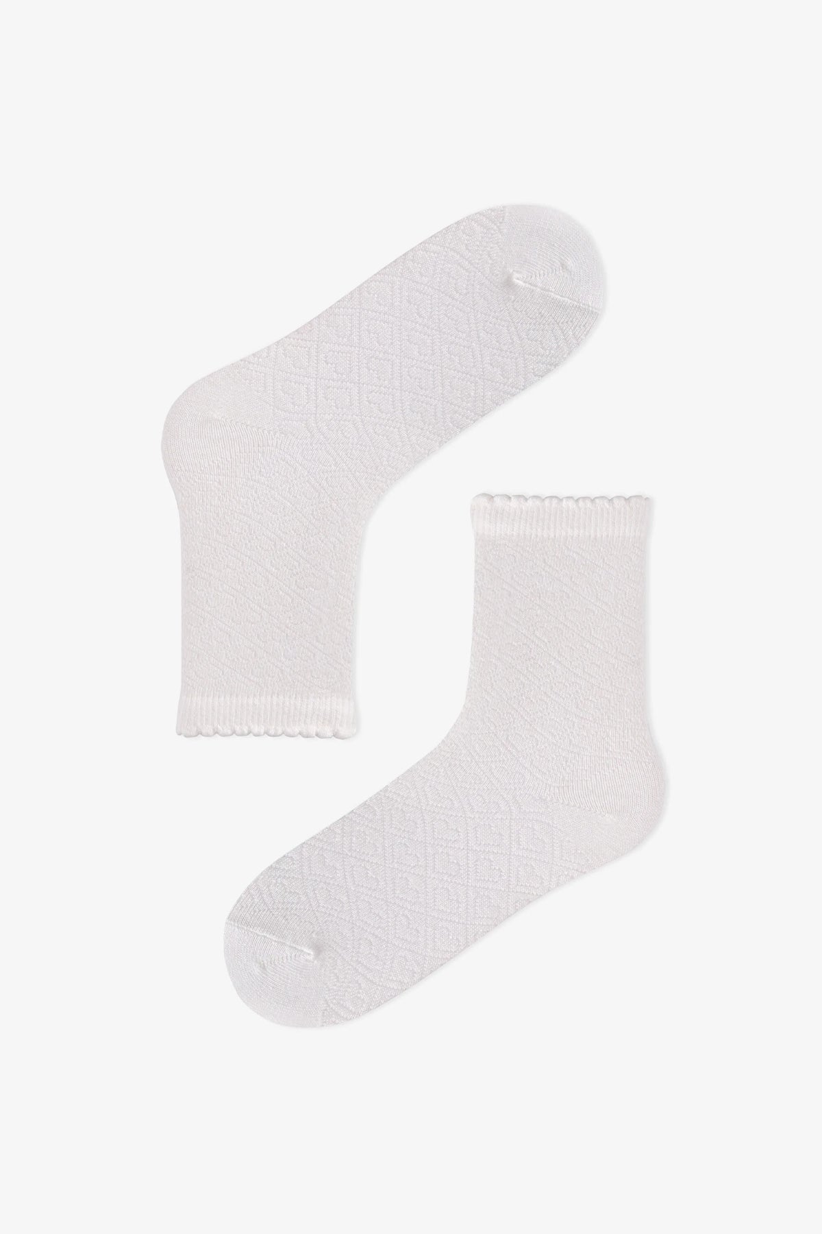 Kız Çocuk Essential Colors Pamuklu 4 Çift Soket Çorap