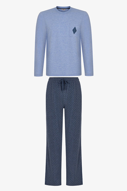 Erkek Northline Pantolon Uzun Kollu Pijama Takımı