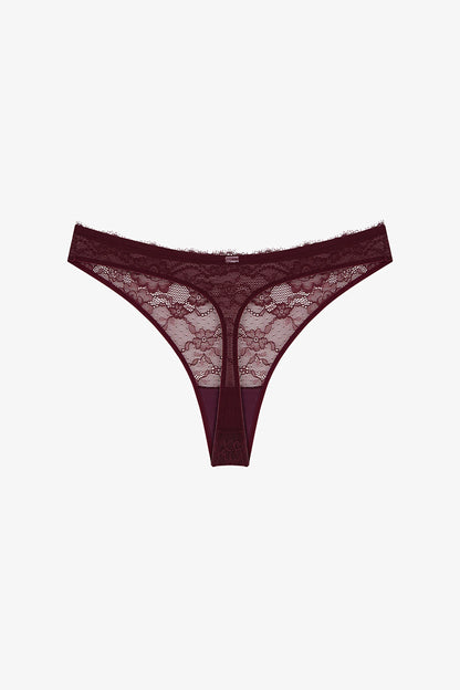 Bordo Dantelli Tanga