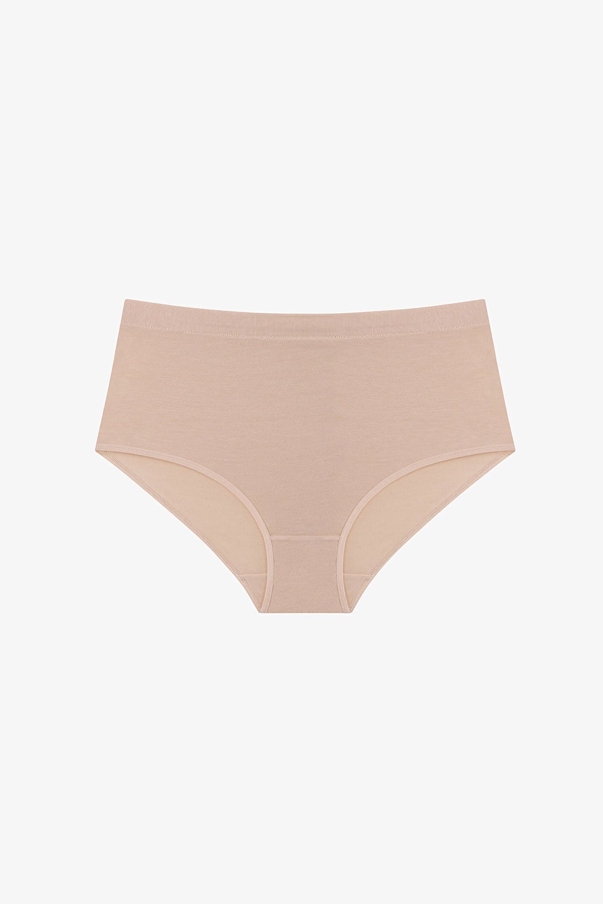 Bej Collagen Yüksek Bel Slip Külot