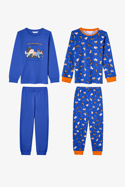 Erkek Çocuk Saks Paws&play Pamuklu Uzun Kollu 2'li Pijama Takımı