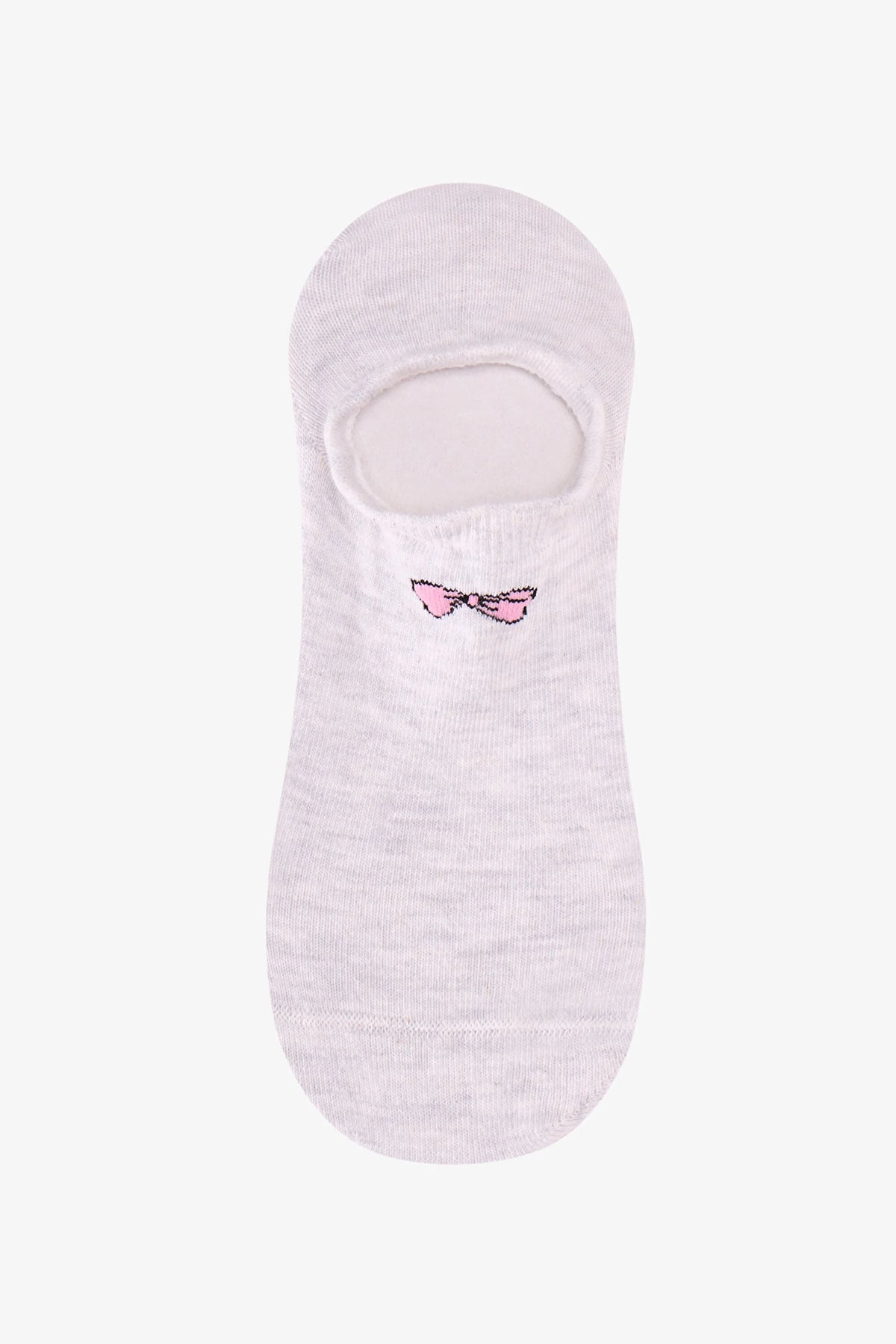Beyaz Gri Pembe Tiny Bear 3 Çift Sneaker Çorap