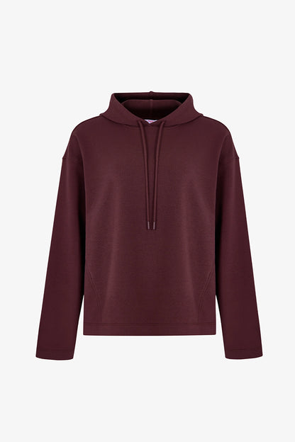 Kahverengi Oversize Kapüşonlu Sweatshirt