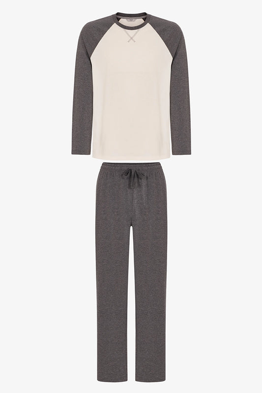 Erkek Contour Ease Pantolon Uzun Kollu Pijama Takımı