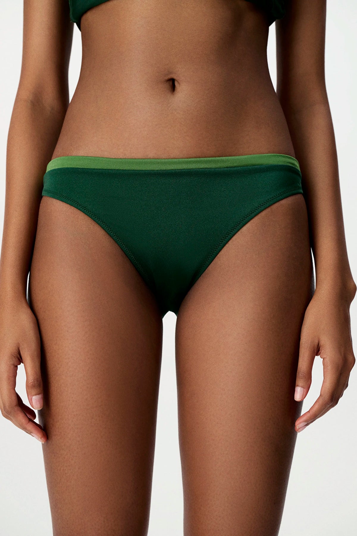 Yeşil Lola Orta Bel Bikini Altı