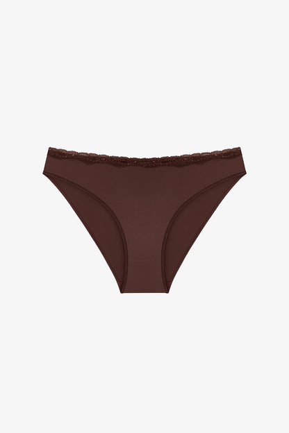 Kahverengi Cream Slip Külot