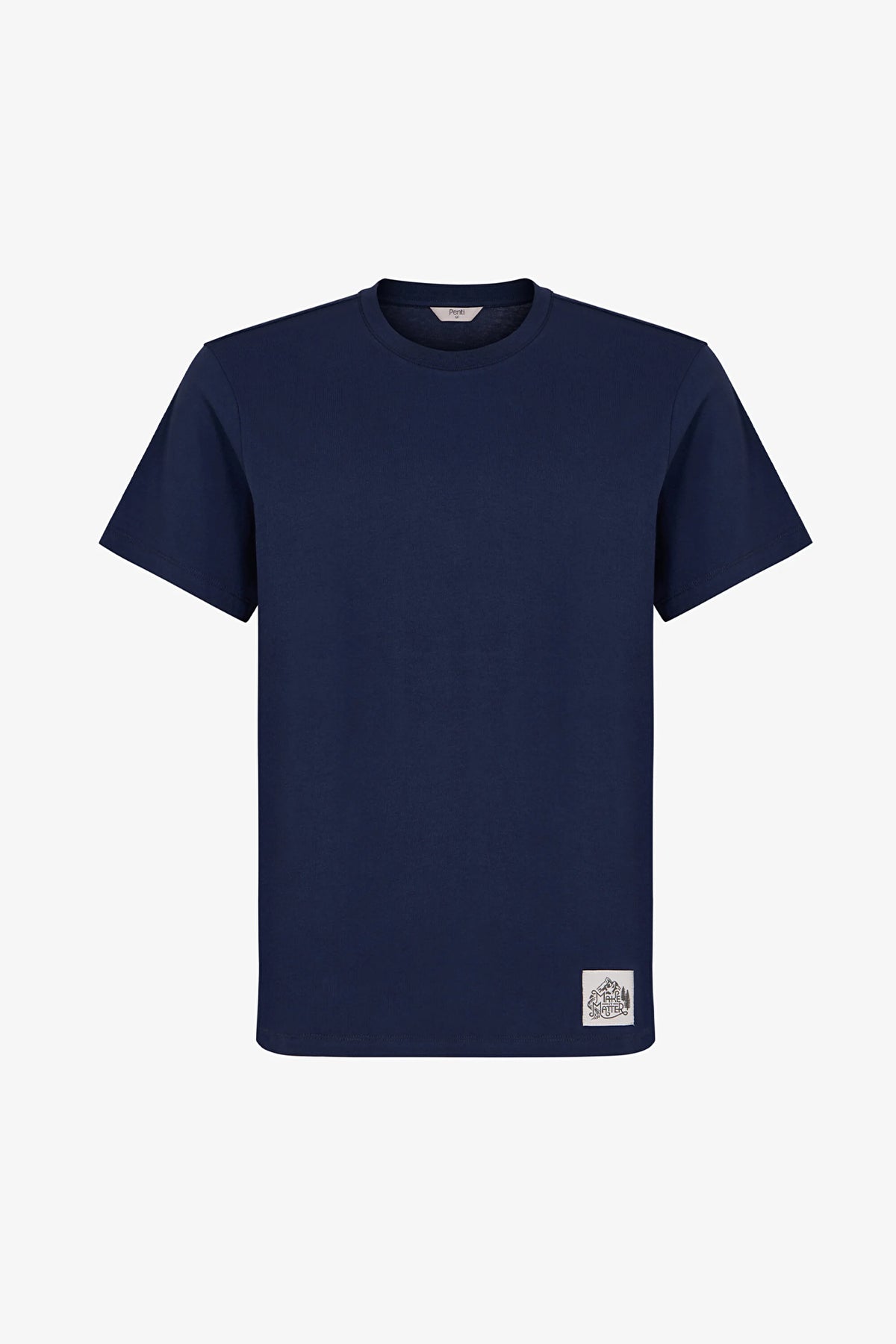 Erkek Lacivert Midnight Forest Pantolon Kısa Kollu Pijama Takımı