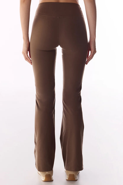 Kahverengi Ispanyol Paça (flare) Soft Feel Tayt