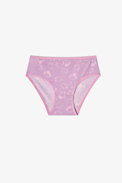 Kız Çocuk Pembe Unibara Unicorn Desenli 5'li Slip Külot