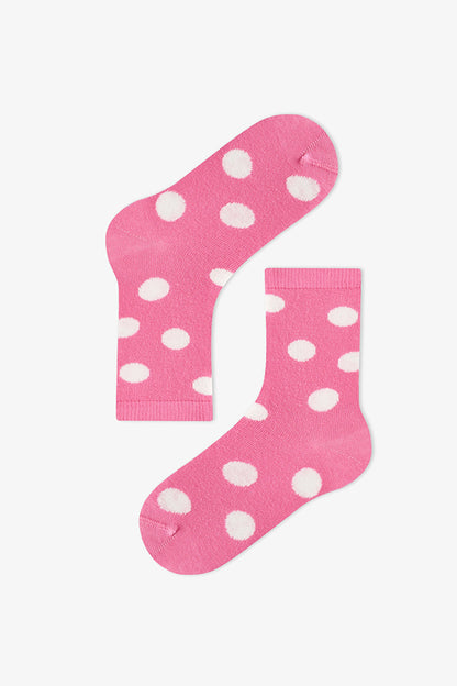 Kız Çocuk Pembe Loving Unicorn 4 Çift Soket Çorap