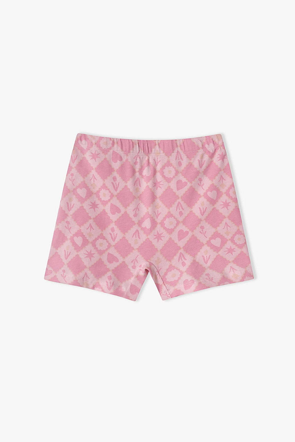 Kız Çocuk Princess Print Yıldız Desenli Pamuklu 3'lü Boxer