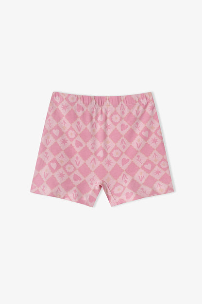 Kız Çocuk Princess Print Yıldız Desenli Pamuklu 3'lü Boxer