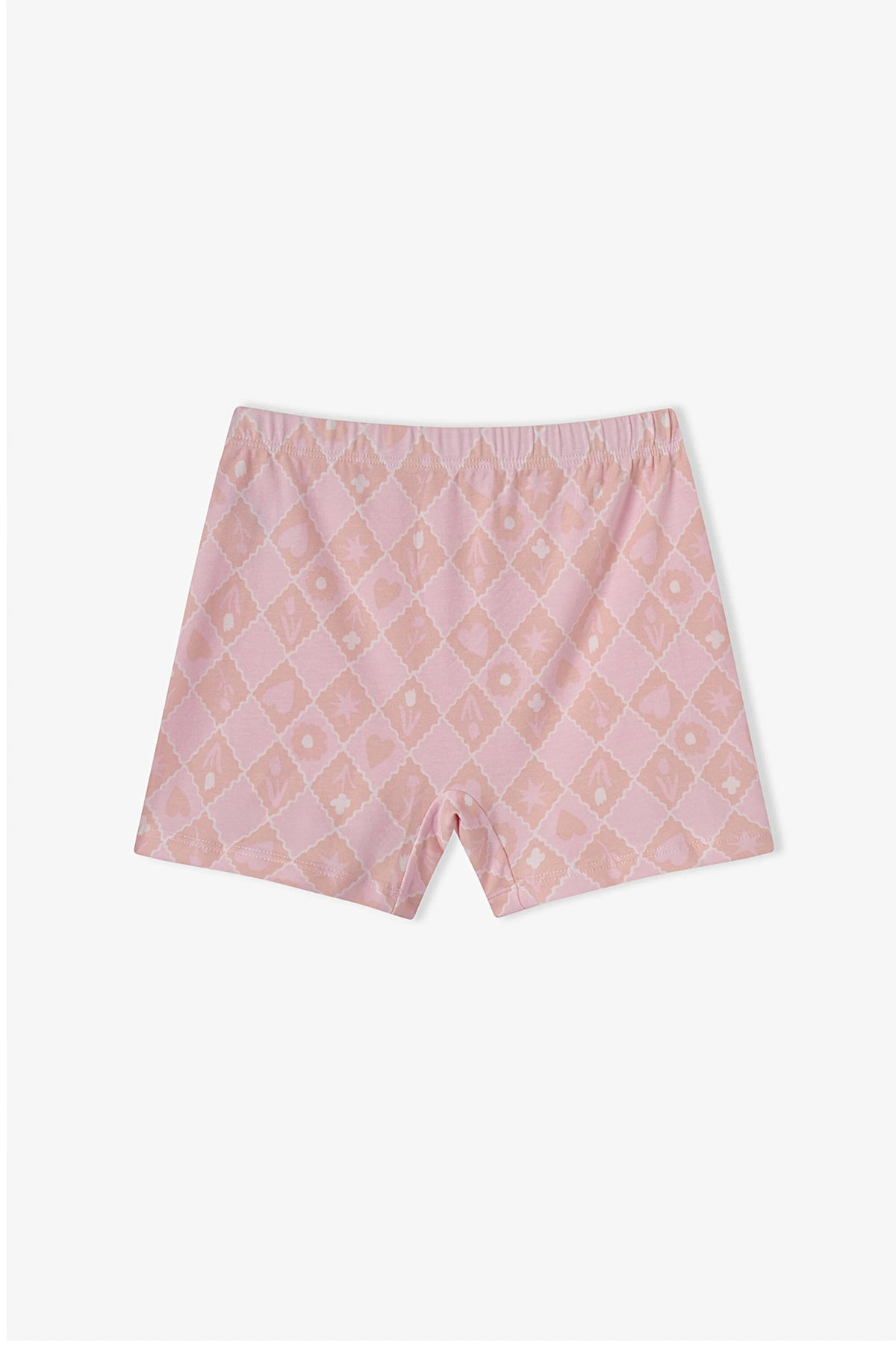 Kız Çocuk Princess Print Yıldız Desenli Pamuklu 3'lü Boxer