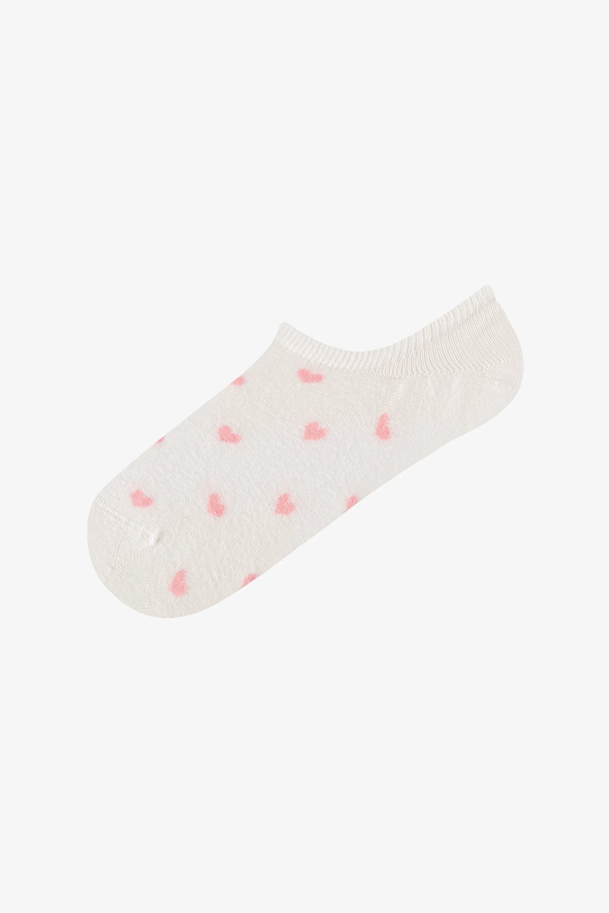 Kahve Pembe Lovely Bear Pamuklu 3 Çift Sneaker Çorap