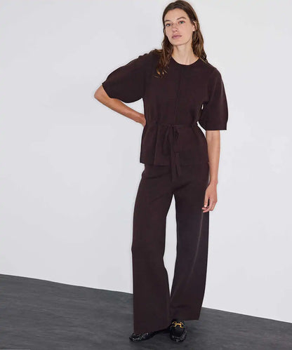 Kahverengi Wide Leg Triko Pantolon Iw6260003279074 | Ipekyol