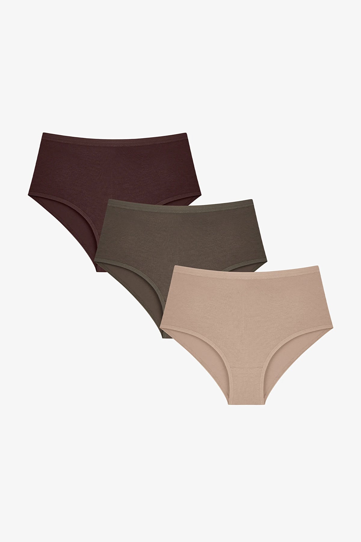 Dark Stone Yüksek Bel 3'lü Slip Külot