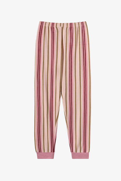 Kız Çocuk Açık Pembe Snailmail Uzun Kollu Pijama Takımı