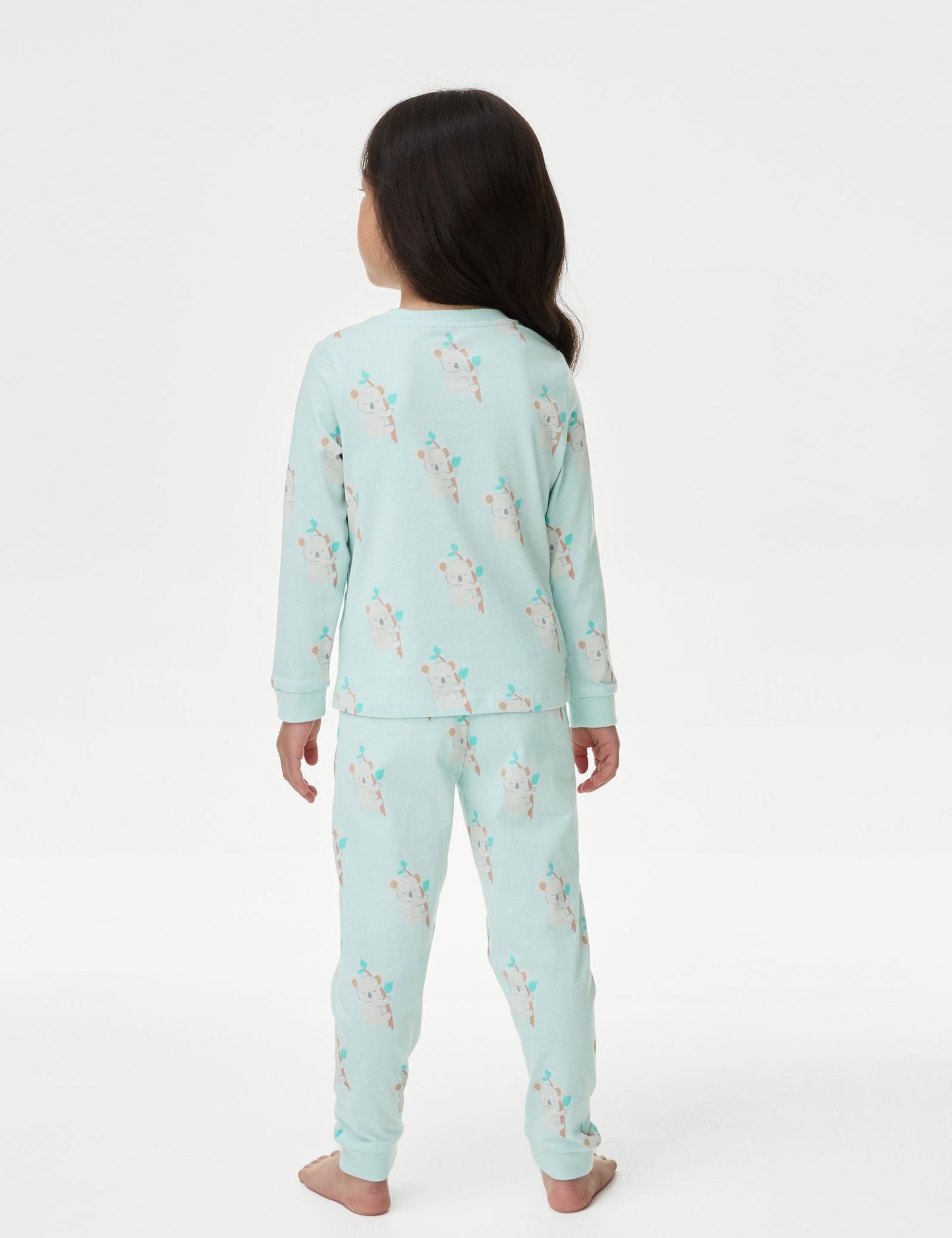 Saf Pamuklu Desenli Pijama Takımı