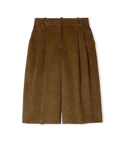 Haki Kadife Bermuda Iw6260003280022 | Ipekyol