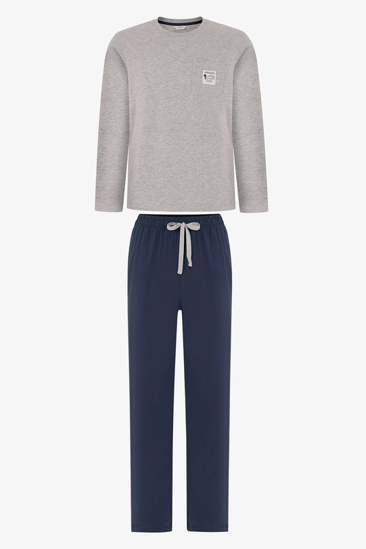 Erkek Timber Mist Pantolon Uzun Kollu Pijama Takımı