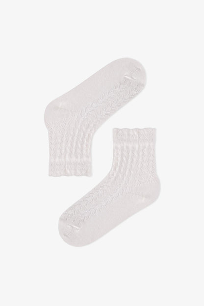 Kız Çocuk Angel Lace Pamuklu 2 Çift Soket Çorap