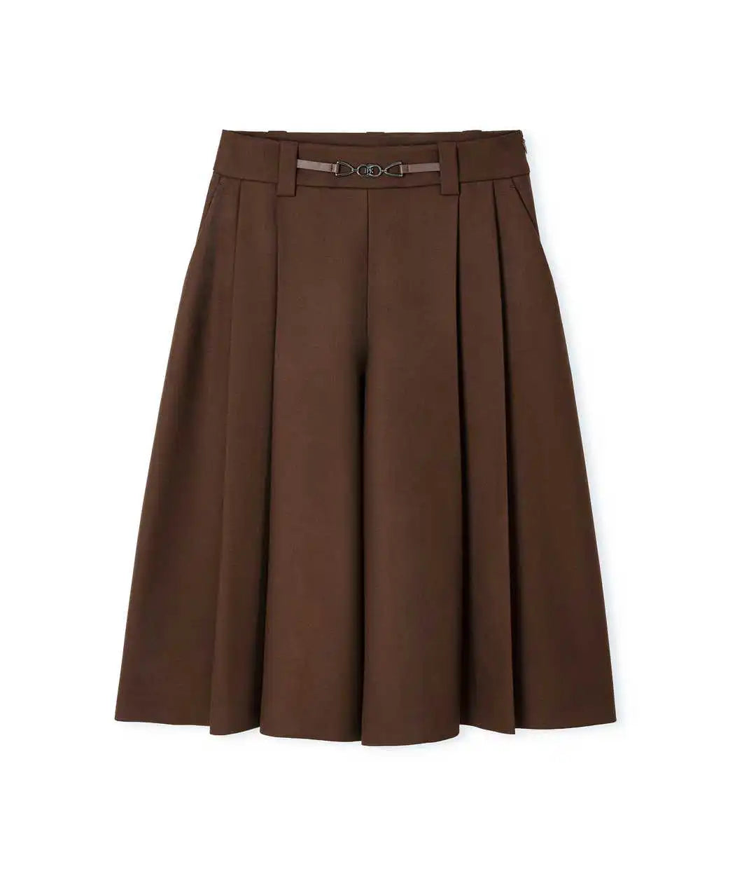 Kahverengi Monogram Tokalı Bermuda Iw6260003290074 | Ipekyol