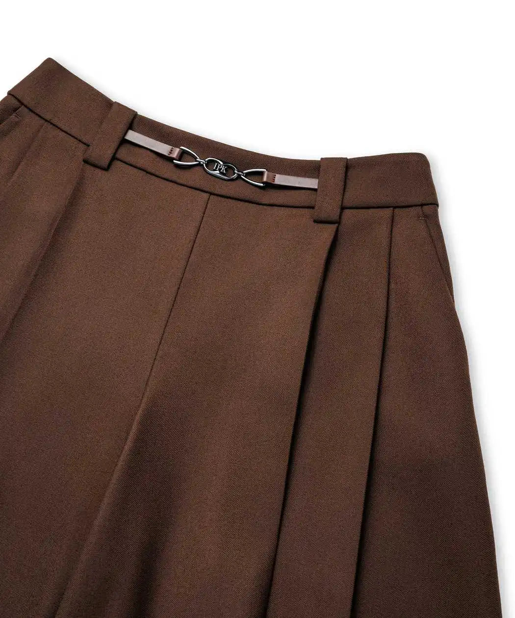 Kahverengi Monogram Tokalı Bermuda Iw6260003290074 | Ipekyol
