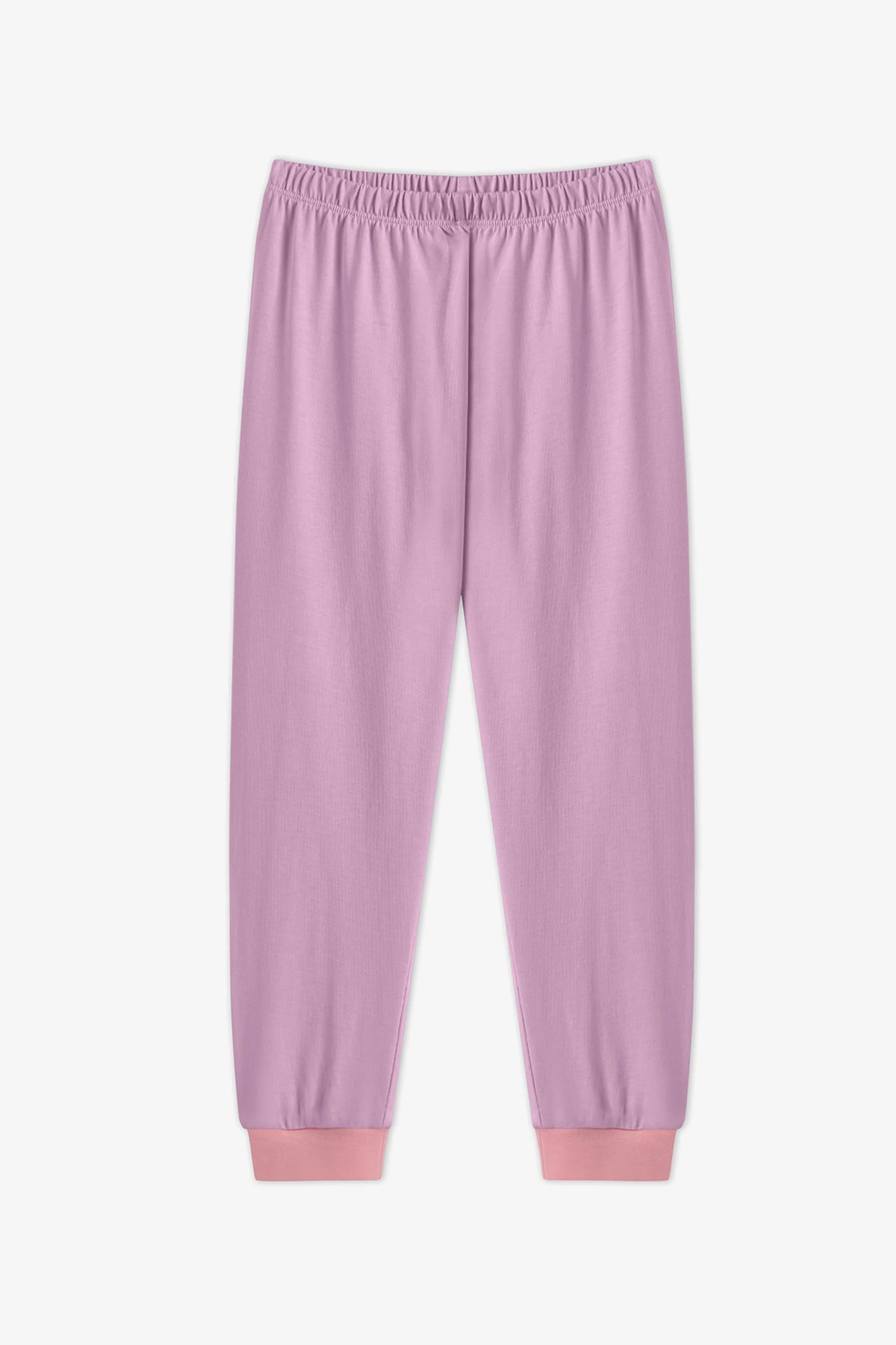 Kız Çocuk Pembe Season Fun Pamuklu Uzun Kollu 2'li Pijama Takımı