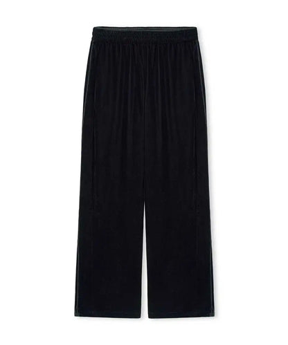 Siyah Kadife Wide Leg Pantolon Iw6260003219001 | Ipekyol